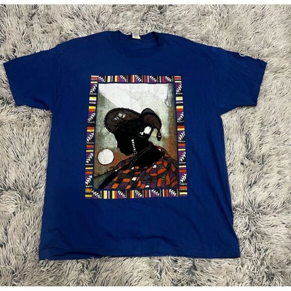 Vintage African Heritage Collection Single Stitch T Shirt Made In‎ The USA OS